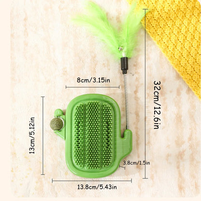 Kaktus z miętką na ściane