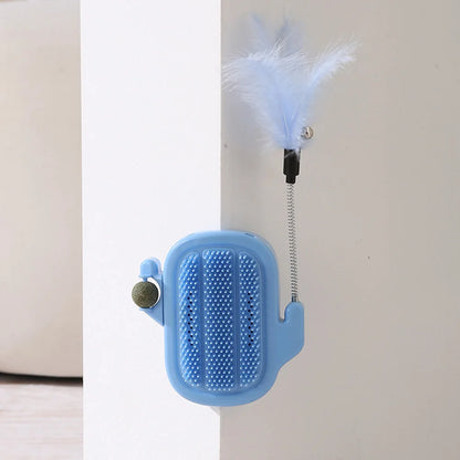 Kaktus z miętką na ściane